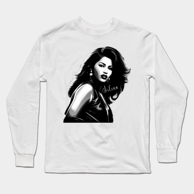 Selena Long Sleeve T-Shirt by Moulezitouna